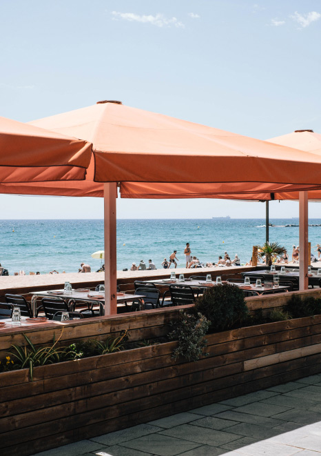 Restaurante Sal Mar en la Barceloneta. Terraza frente al Mar | Familia Nuri