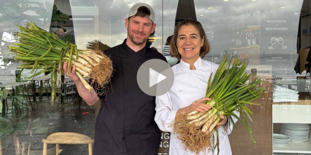 Ada Parellada calçots vora el mar Ca la Nuri | Família Nuri