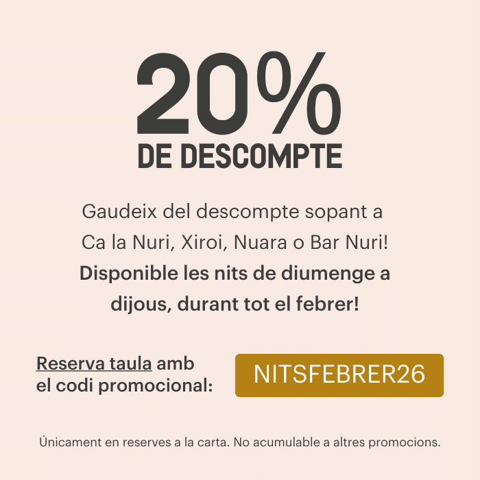 20% de descompte les nits de febrer | Família Nuri