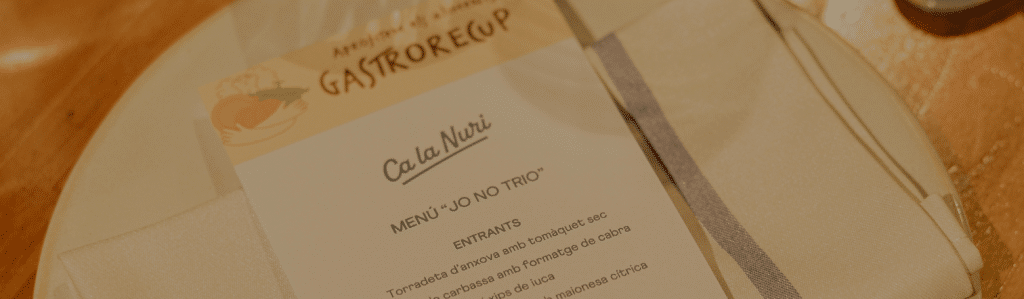 Menú Gastrorecup | Família Nuri